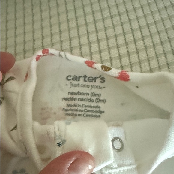 Carters : Floral Print Baby Footie - Picture 4 of 5